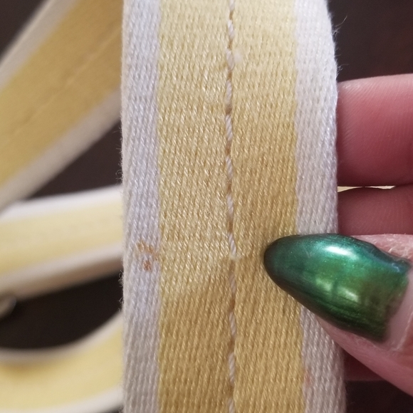 Coach Sunshine Yellow "Satin" Passport Bag - Picture 4 of 9